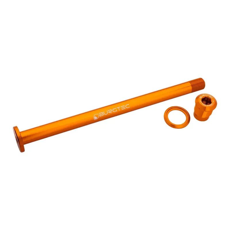 Burgtec Evil 183.5mm UDH Rear Axle in Iron Bro Orange