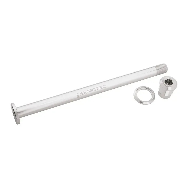 Burgtec Evil 183.5mm UDH Rear Axle in Rhodium Silver