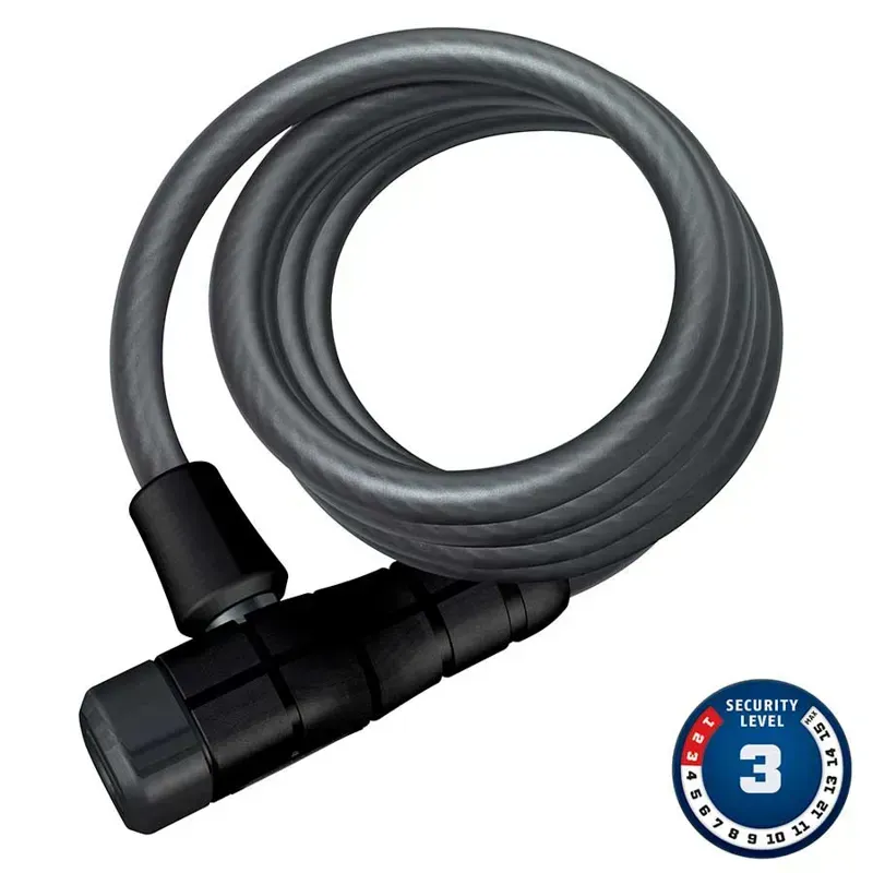 Abus Primo 5510K 10mm 5.9ft Key Cable Lock in Black