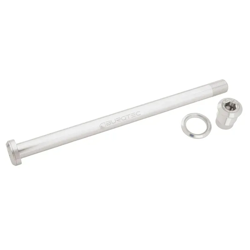 Burgtec Pivot UDH 7.3 inches Replacement Rear Axle in Rhodium Silver
