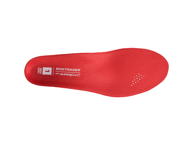 Shoe Part Bontrager inForm BioDynamic Insole 46- 48 RED low arch - shoe sizes (46-48)-1