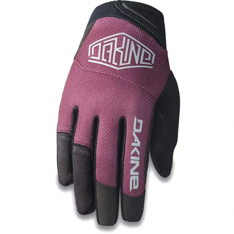 Dakine Women's Syncline Full Finger Bike Gloves in Port Red