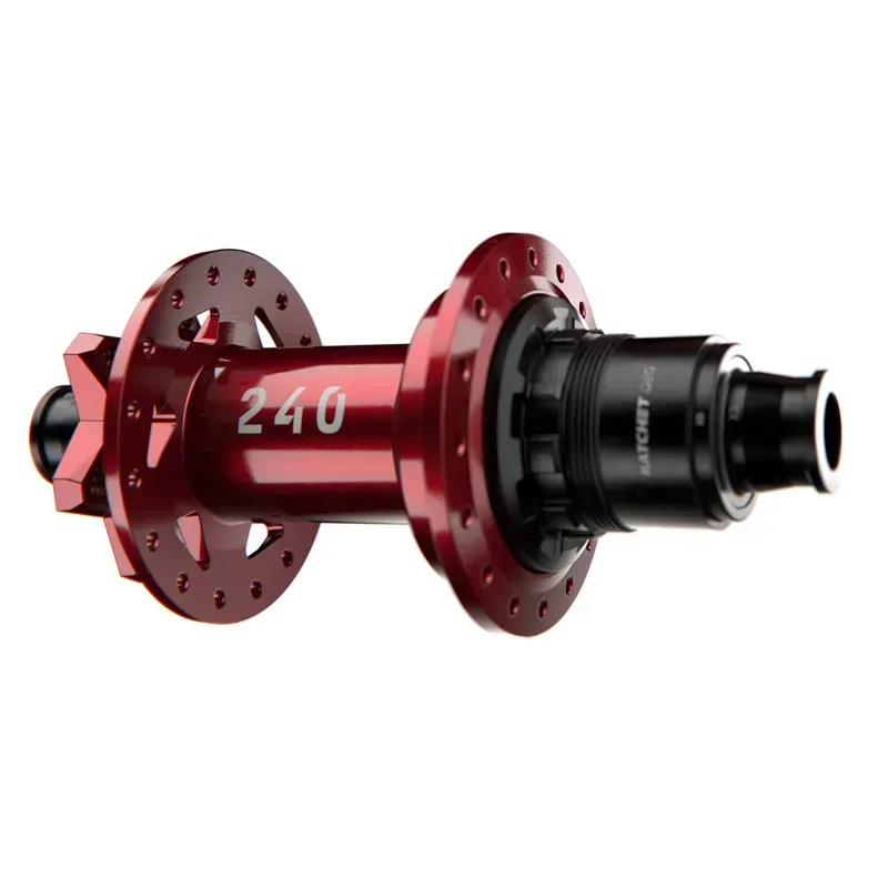 DT Swiss 240 DEG 6B-Disk 32h 12x148mm XD Rear Hub in Red