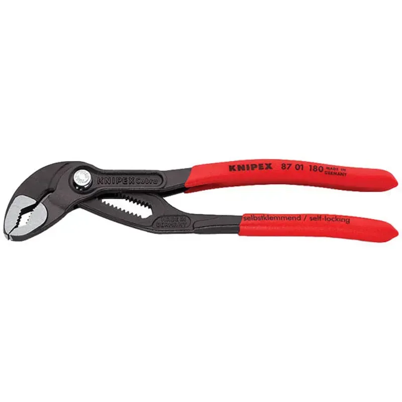 Knipex 7-1/4-inch Cobra Pliers w/ 1-13/16-inch or 46mm Bolt Capacity in Red