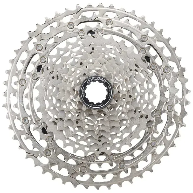Shimano CS-M5100 Deore 11-speed 11-51-tooth Cassette in Silver