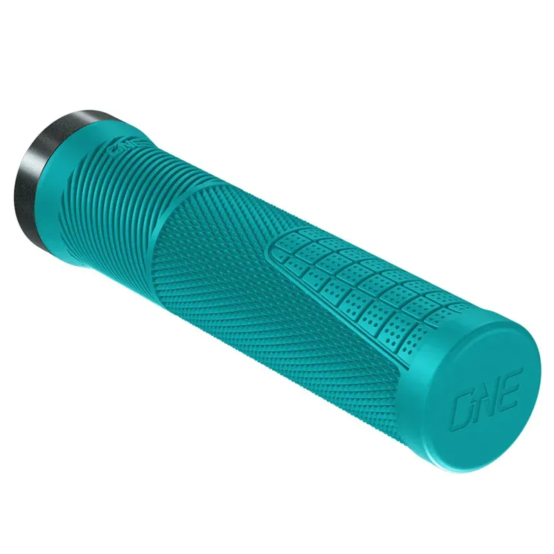 OneUp Components Thin Lock-on Grips in Turquoise